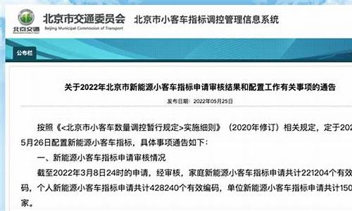 北京小汽车摇号条件_2021年北京小汽车摇号规则